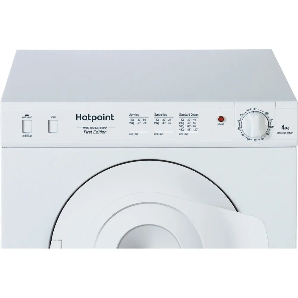 Hotpoint NV4D01P 4kg Compact Vented Dryer White
