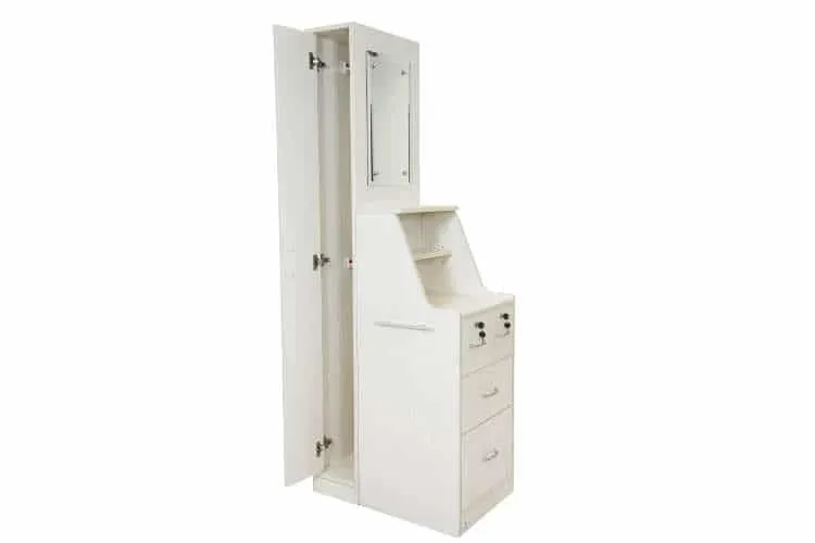 Hutch Cabinet With Lockable Drawer With Wardrobe