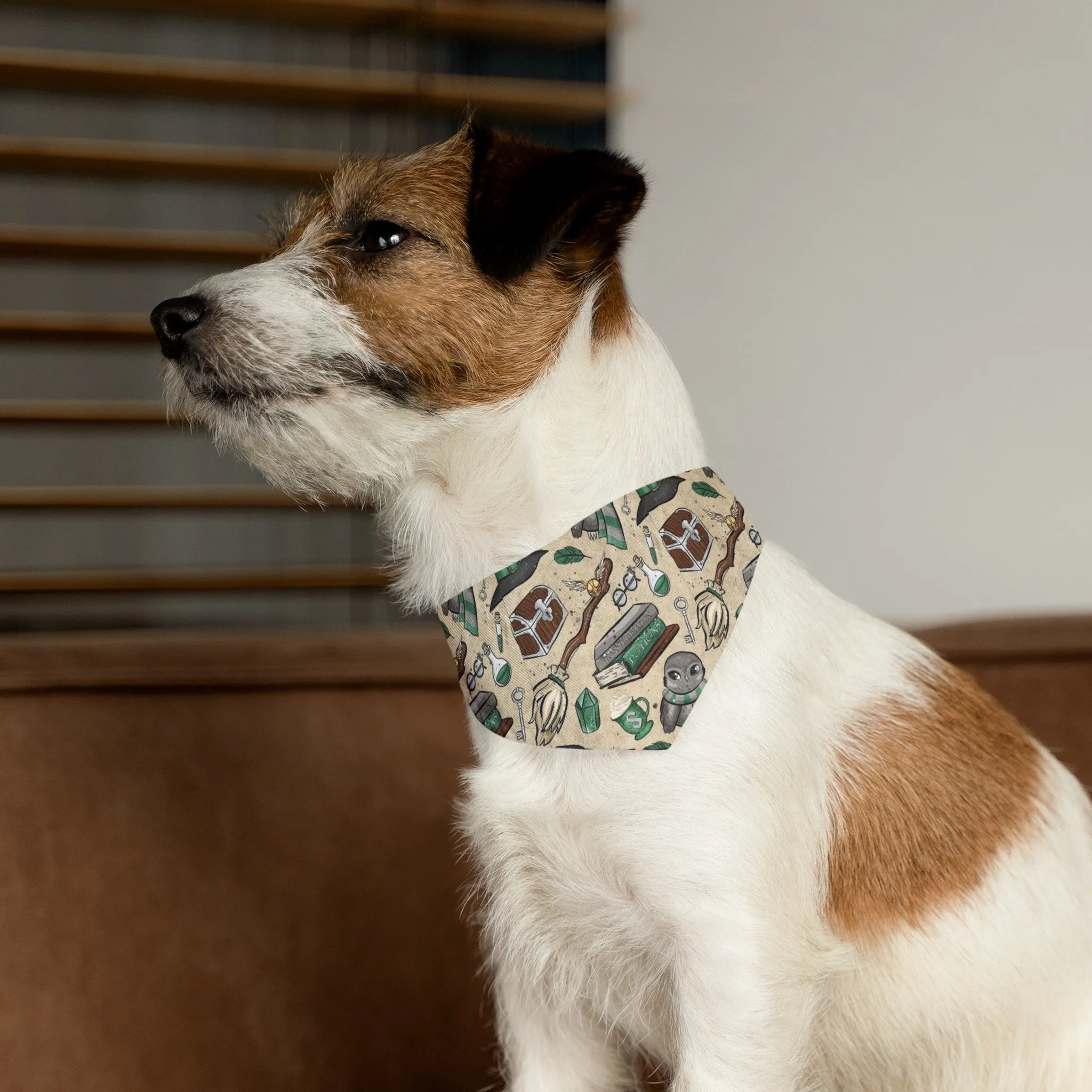 I am a wizard sorting hat wizard house Slyth Pet Bandana Collar