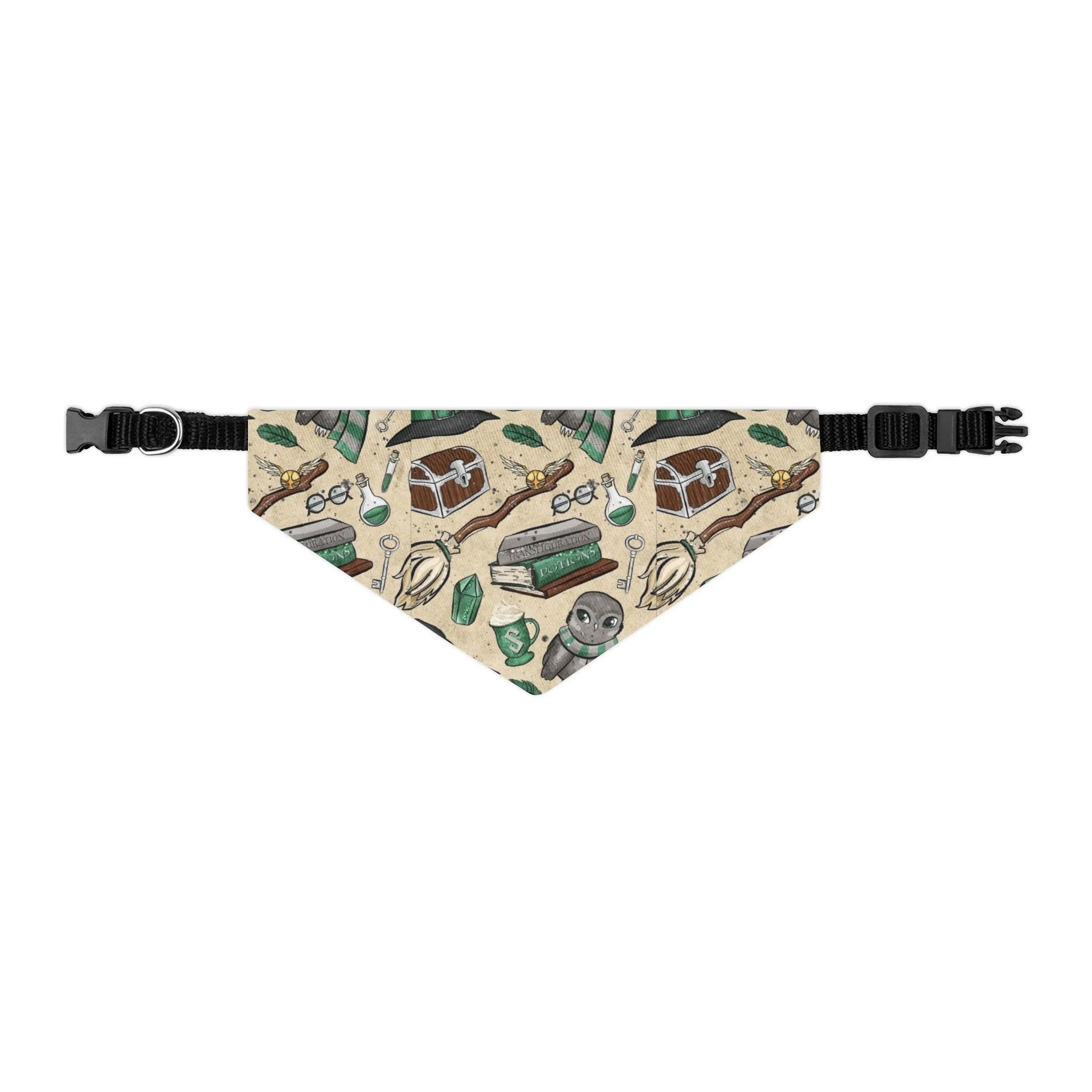 I am a wizard sorting hat wizard house Slyth Pet Bandana Collar