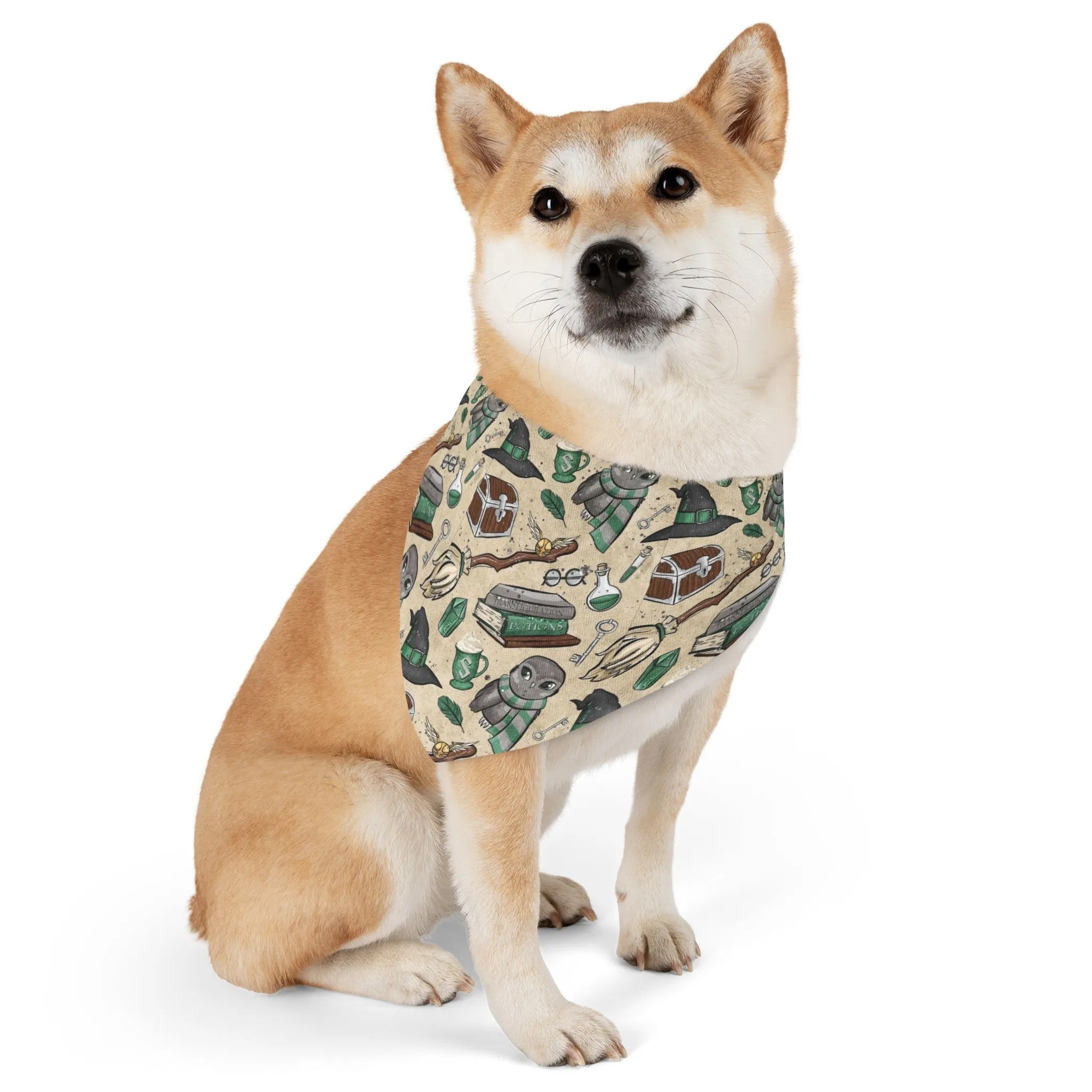 I am a wizard sorting hat wizard house Slyth Pet Bandana Collar