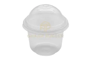 Ice Cream Cups   Domed Lids Transparent 300cc