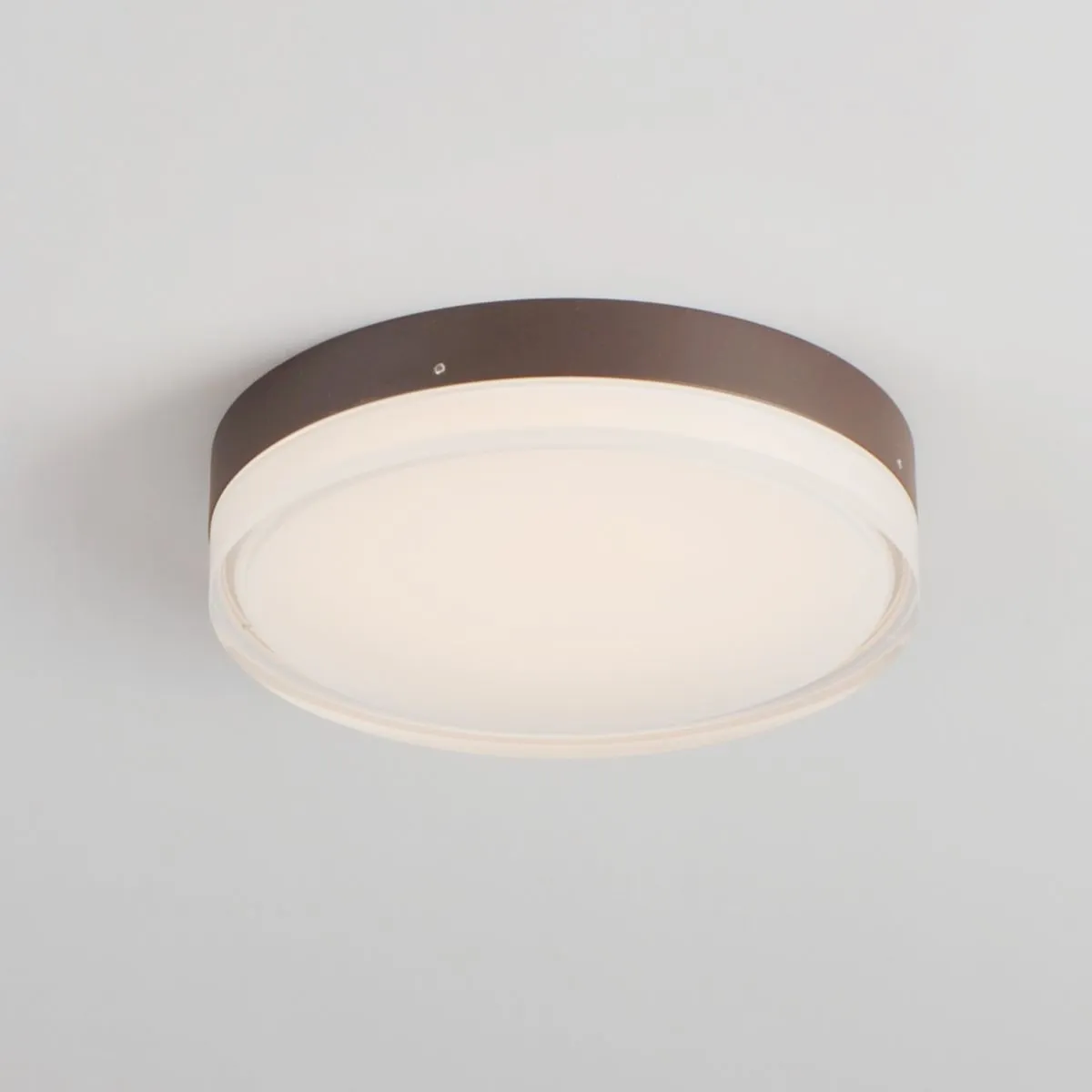 Illuminaire II 7 in. LED Round Disk Light 1080 Lumens 3000K Bronze finish