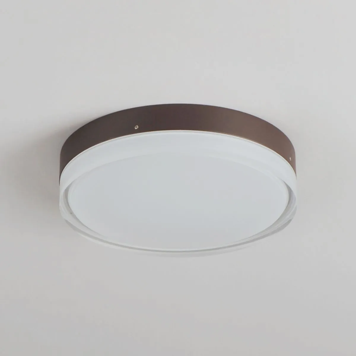 Illuminaire II 7 in. LED Round Disk Light 1080 Lumens 3000K Bronze finish