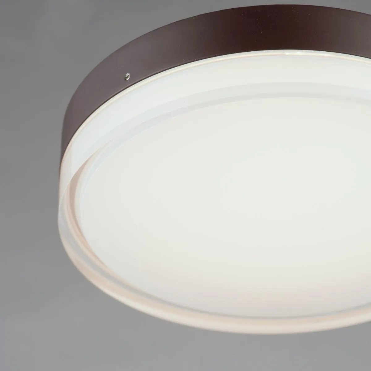 Illuminaire II 7 in. LED Round Disk Light 1080 Lumens 3000K Bronze finish