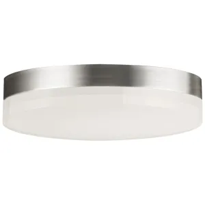 Illuminaire II 9 in. LED Round Disk Light 1270 Lumens 3000K Nickel finish