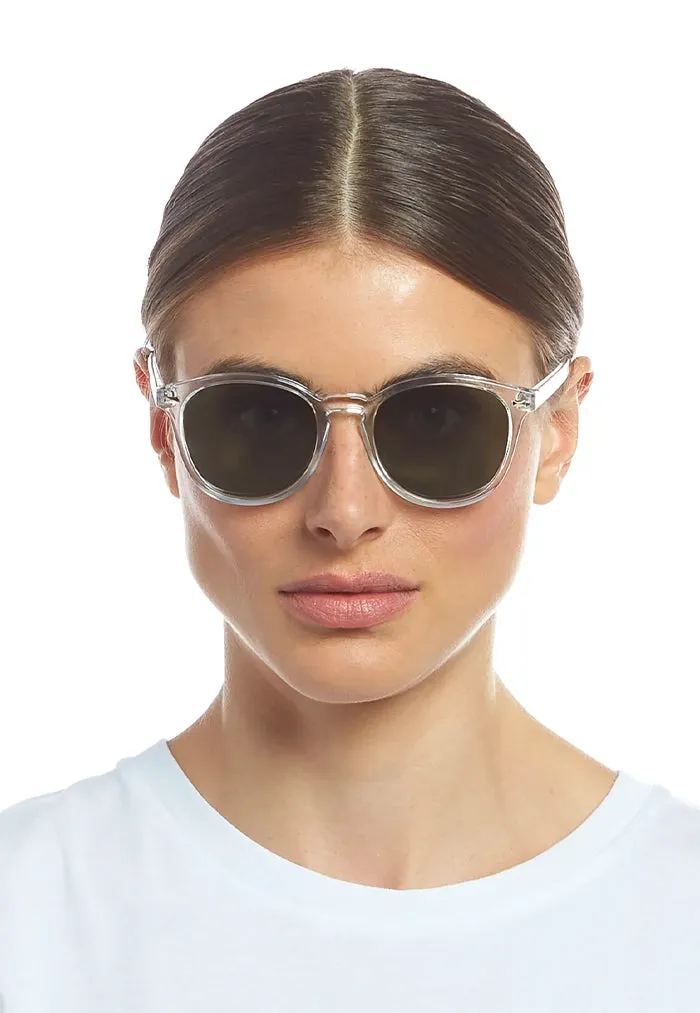 Le Specs Bandwagon Sunglasses - Crystal Clear