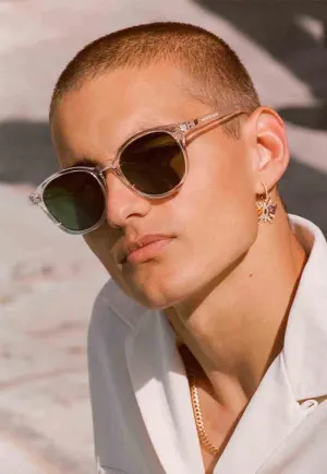 Le Specs Bandwagon Sunglasses - Crystal Clear