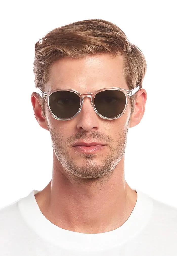 Le Specs Bandwagon Sunglasses - Crystal Clear