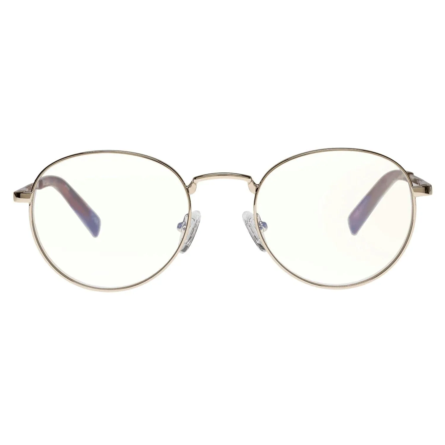 Le Specs Lost Legacy Blue Light Unisex Glasses - Bright Gold