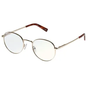 Le Specs Lost Legacy Blue Light Unisex Glasses - Bright Gold