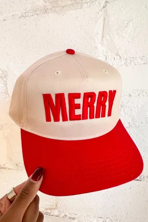 Merry Embroidered Hat