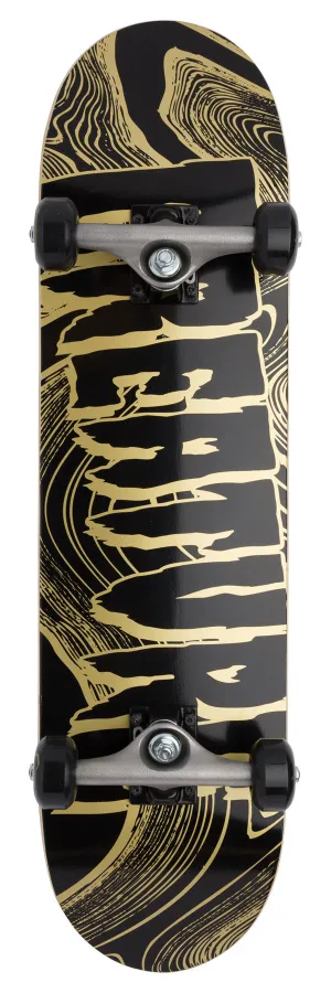 Metallic Swirl Logo Mini 7.75in x 30.00in Creature Skateboard Complete