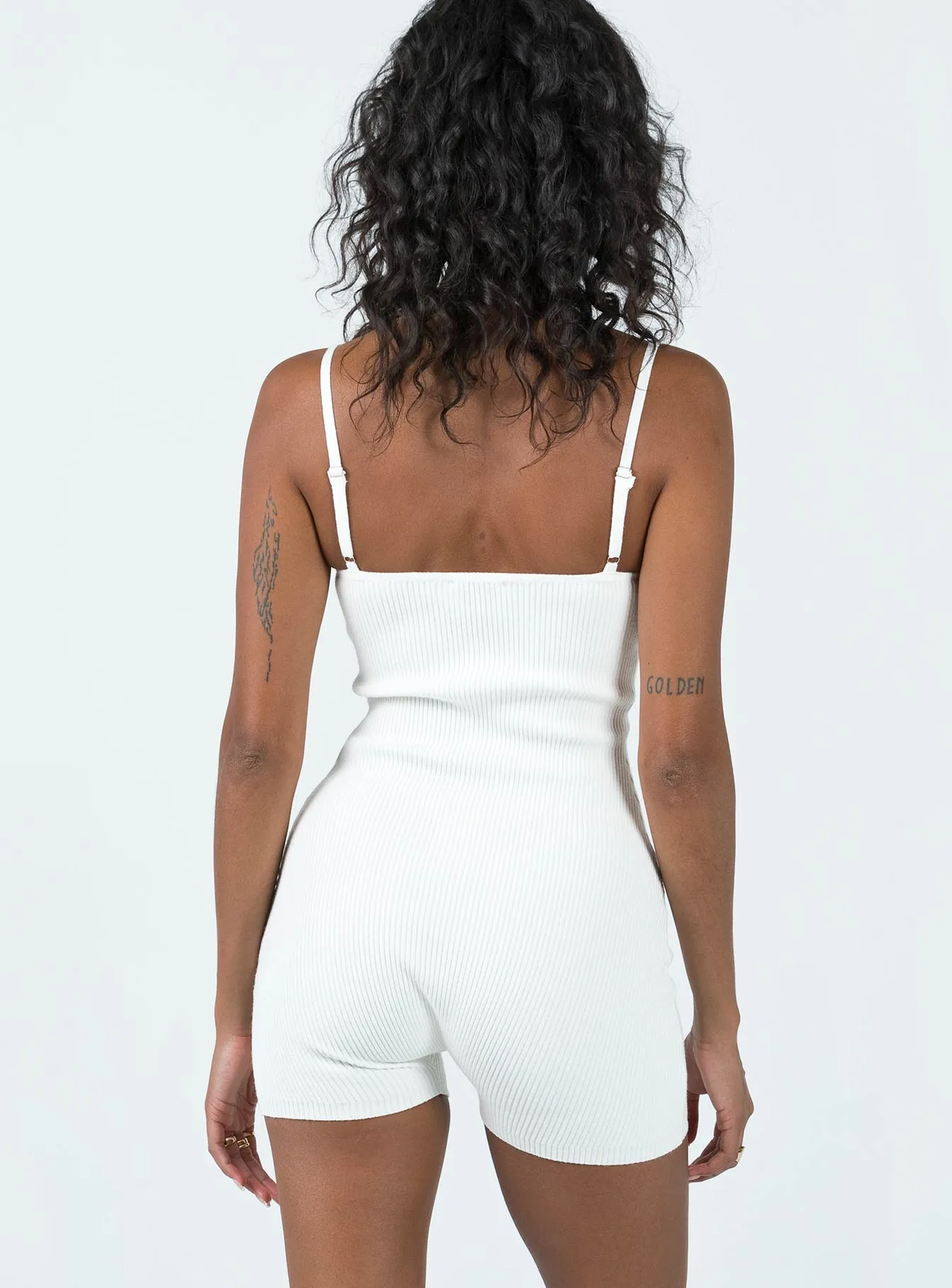 Milania Romper White