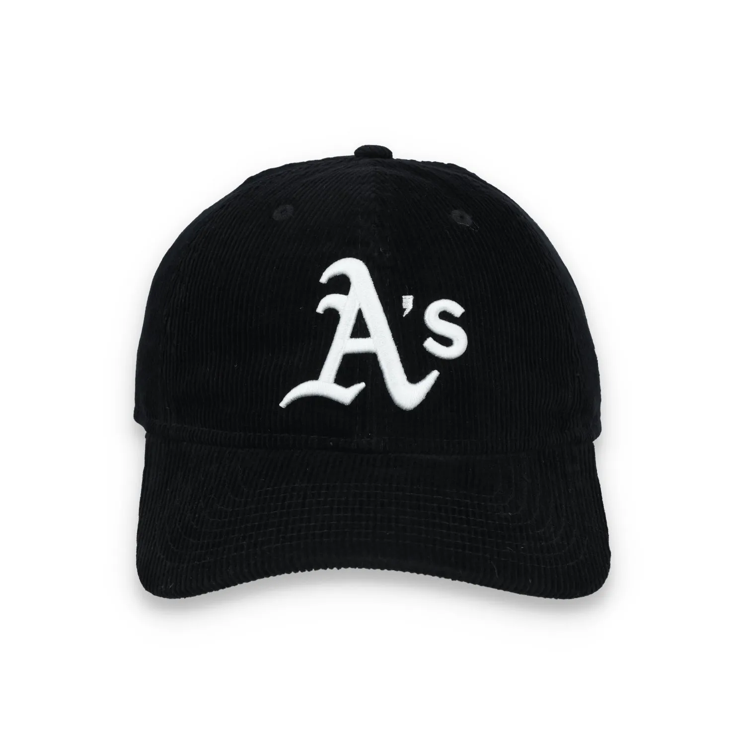 New Era Oakland Athletics Corduroy 9TWENTY Adjustable Hat-Black/White