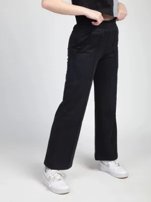 Noir Black Wide Leg Joggers