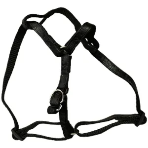 Patterned Dog Harness Black - Adjustable Bright Durable Pet Accessory
