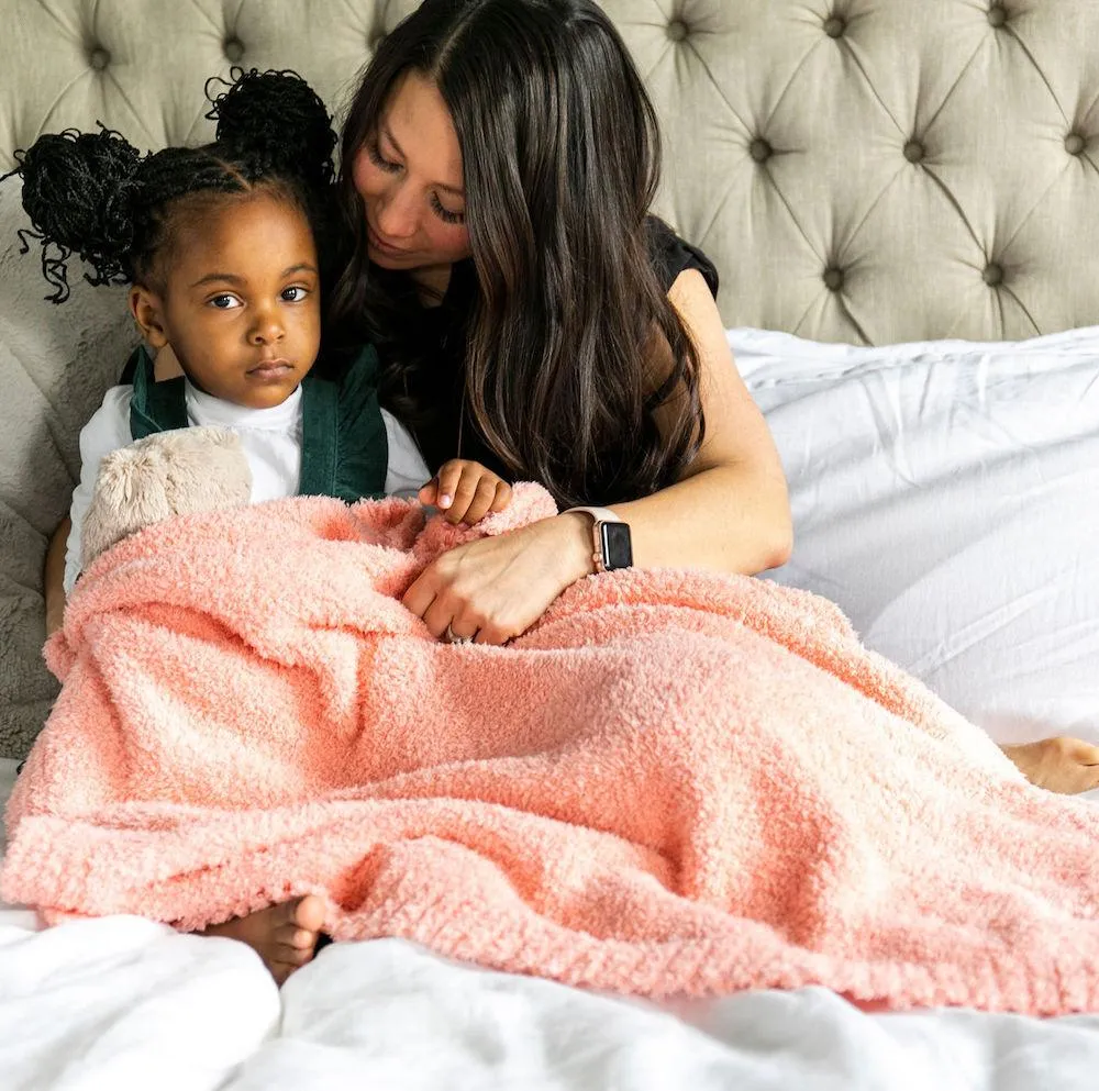 Peach Bamboni Toddler Blanket
