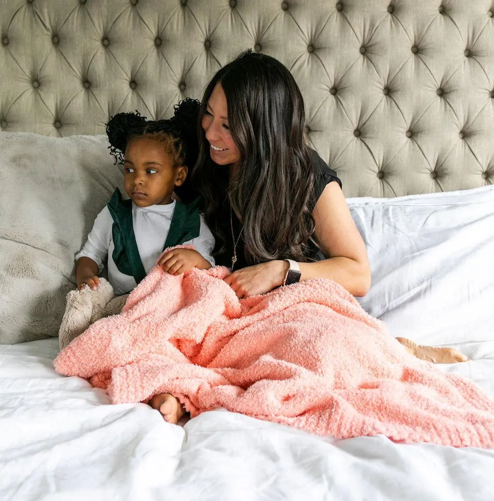 Peach Bamboni Toddler Blanket