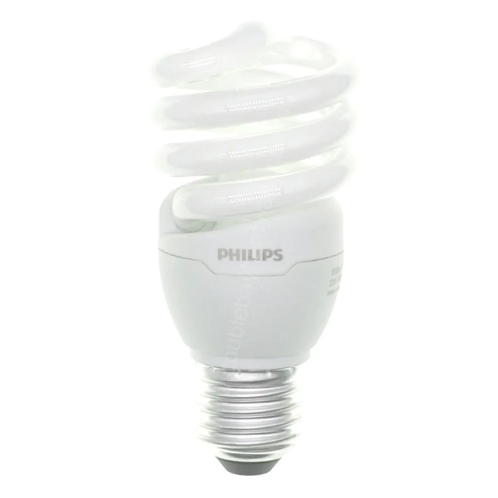 PHILIPS Tornado Spiral Energy Saving Light Bulb E27 240V 15W W/W
