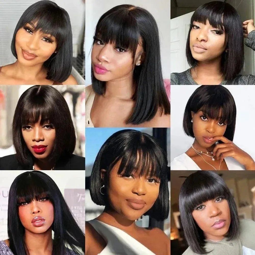 Realistic Scalp Straight Bob Wig: Effortless Elegance & Comfort