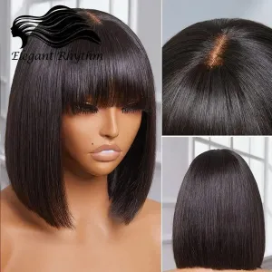 Realistic Scalp Straight Bob Wig: Effortless Elegance & Comfort