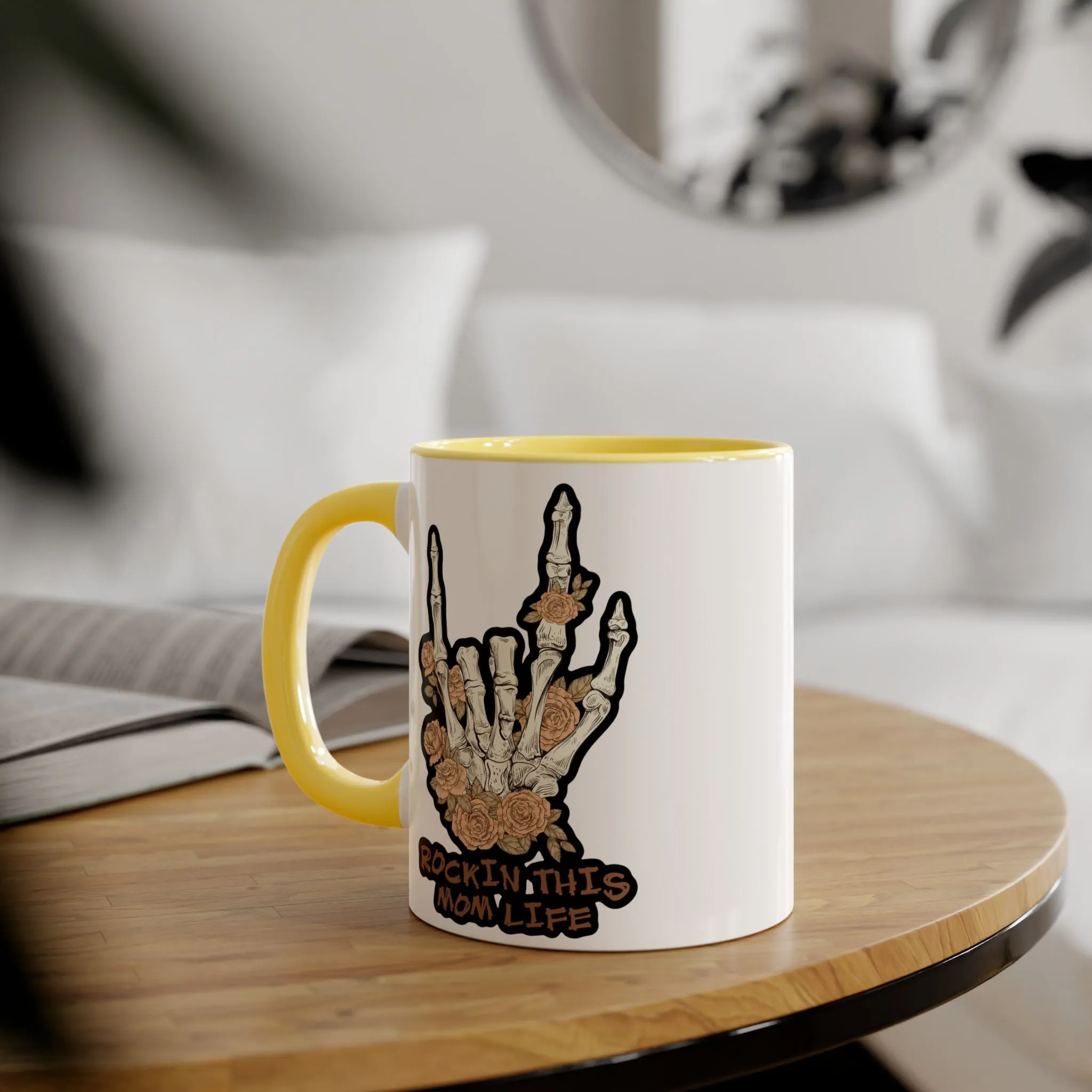 Rockin this Mom Life Accent Mugs, 11oz