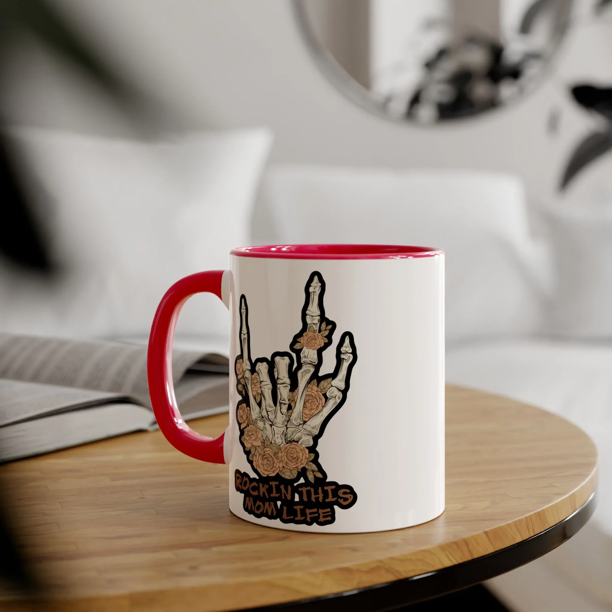 Rockin this Mom Life Accent Mugs, 11oz