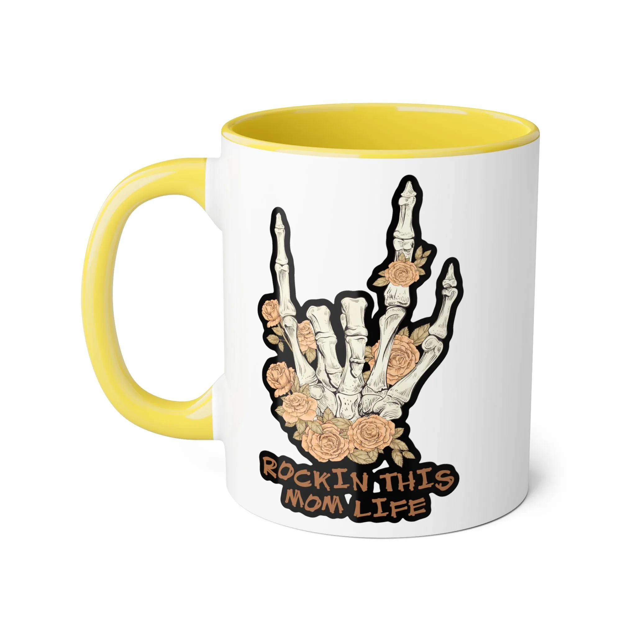 Rockin this Mom Life Accent Mugs, 11oz