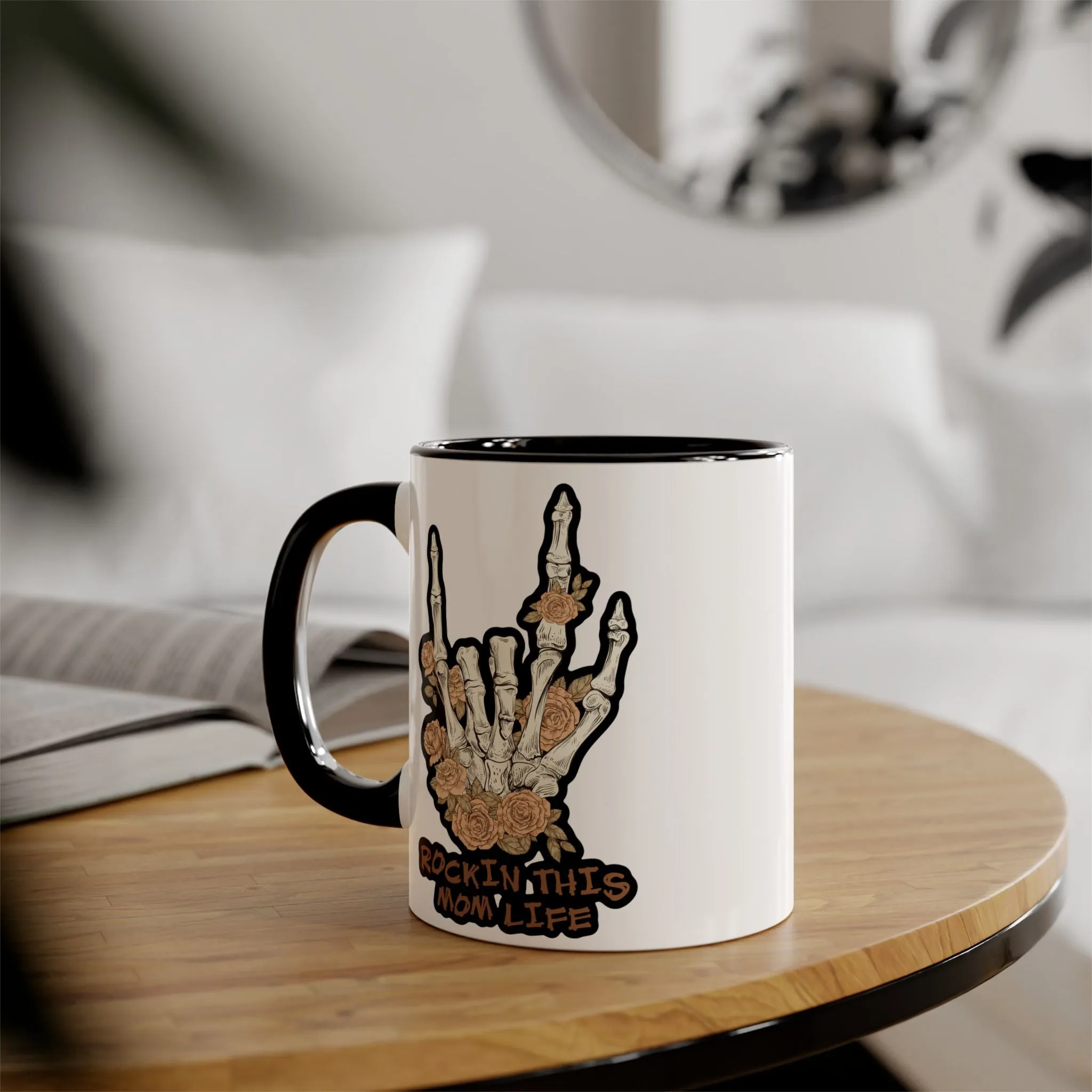 Rockin this Mom Life Accent Mugs, 11oz