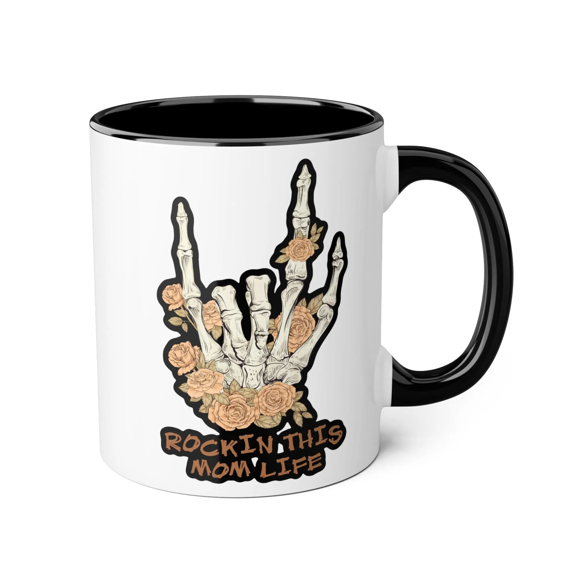 Rockin this Mom Life Accent Mugs, 11oz