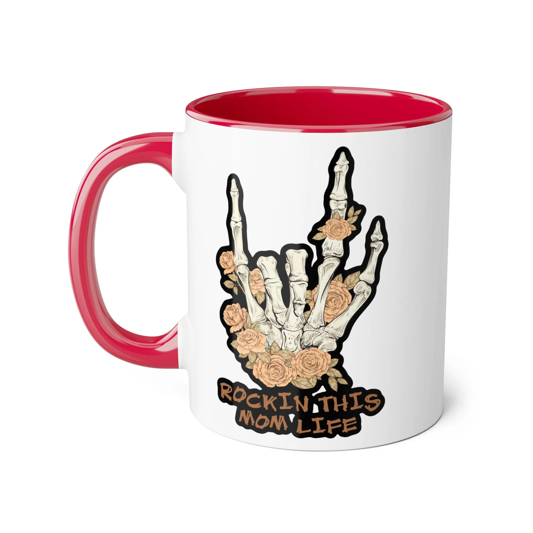 Rockin this Mom Life Accent Mugs, 11oz
