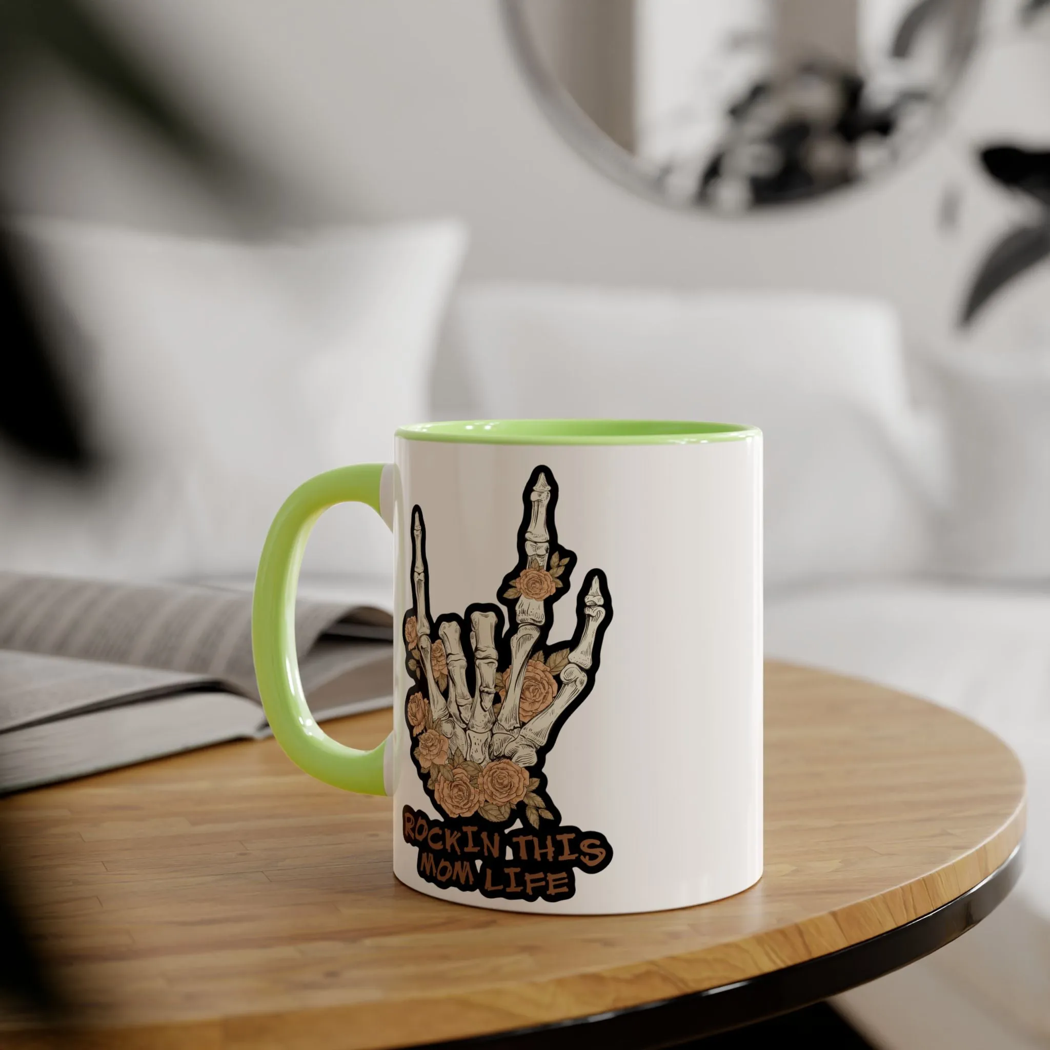 Rockin this Mom Life Accent Mugs, 11oz