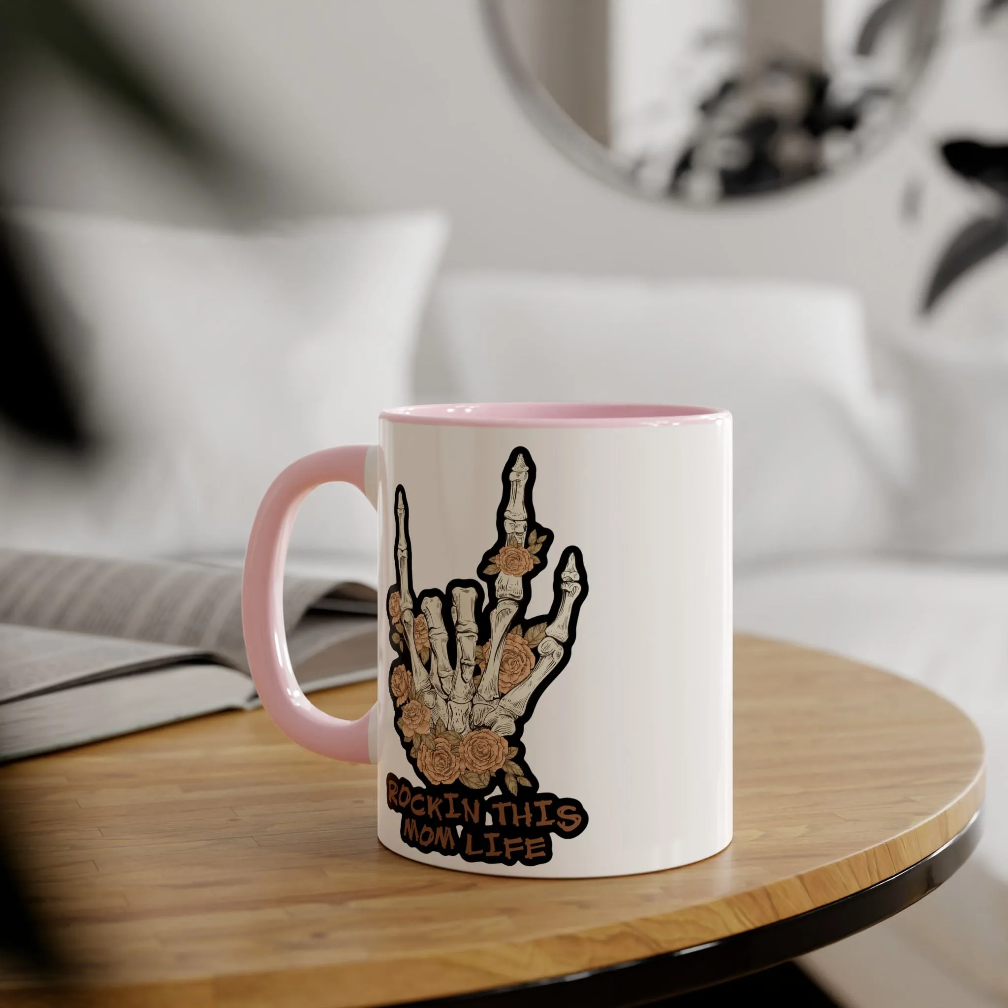 Rockin this Mom Life Accent Mugs, 11oz