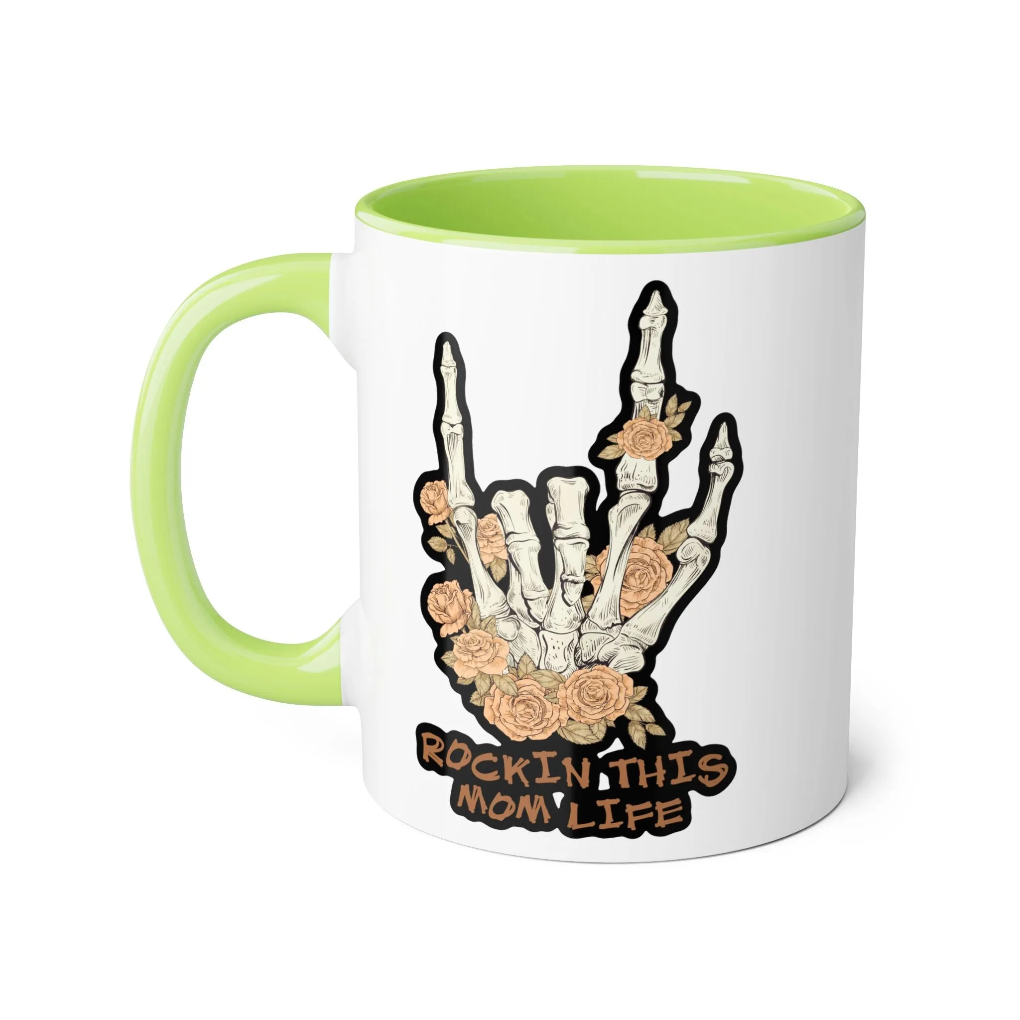 Rockin this Mom Life Accent Mugs, 11oz