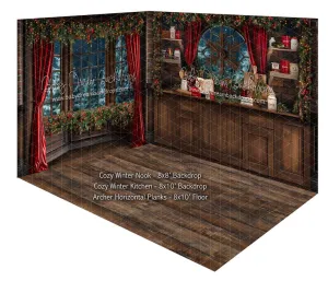 Room Cozy Winter Nook   Cozy Winter Kitchen   Archer Horizontal Planks
