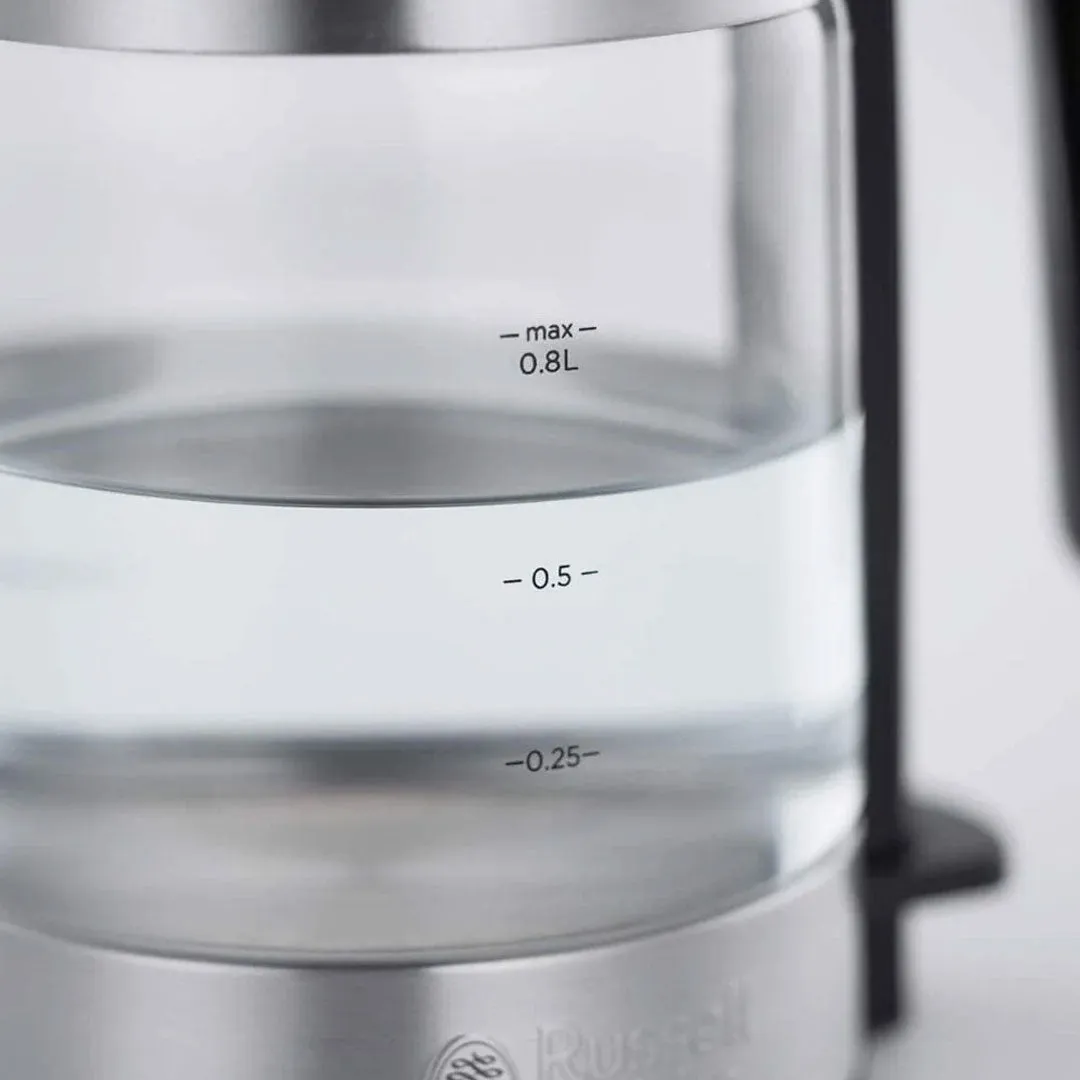 Russell Hobbs Mini Compact Home Glass Kettle 0.8L