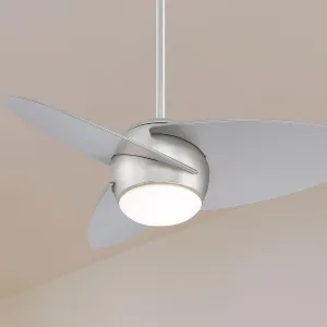 Slant LED 36" Steel Modern Ceiling Fan with Light and Remote