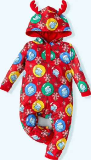 Smurf Christmas Hooded All In One