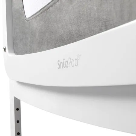 SnuzPod 3 - Bedside Crib 3 in 1 in Dusk Grey (with mattress)