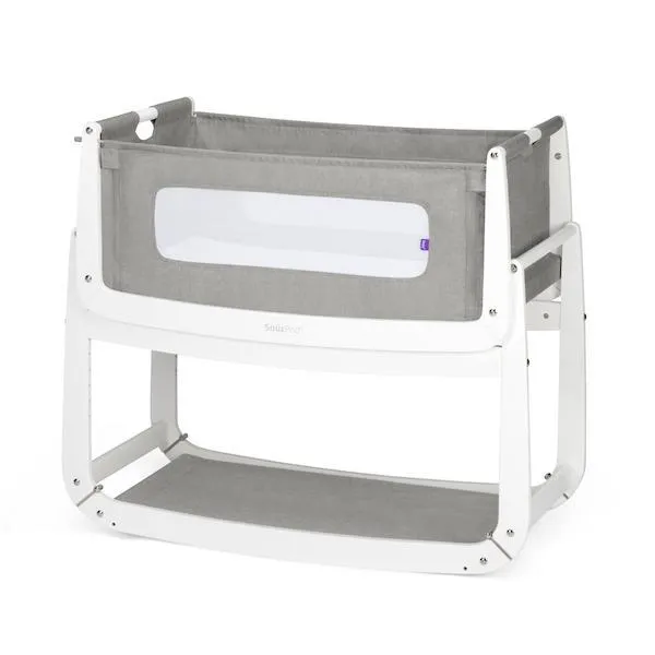 SnuzPod 3 - Bedside Crib 3 in 1 in Dusk Grey (with mattress)