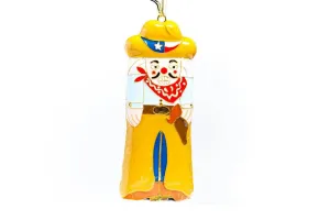 Texas Cowboy Shape Cloisonné Christmas Ornament