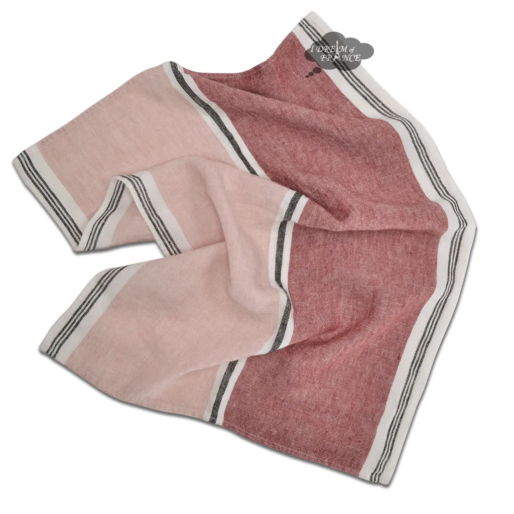 Trevise Clay French Linen Kitchen Towel by Harmony