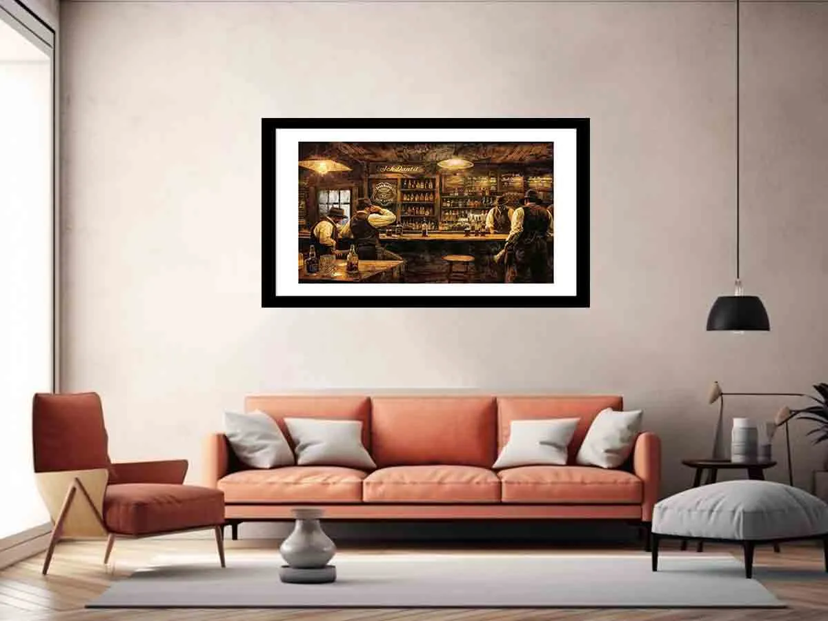 Vintage Club Framed Print - Premium Archival Paper & Radiata Pine Frame