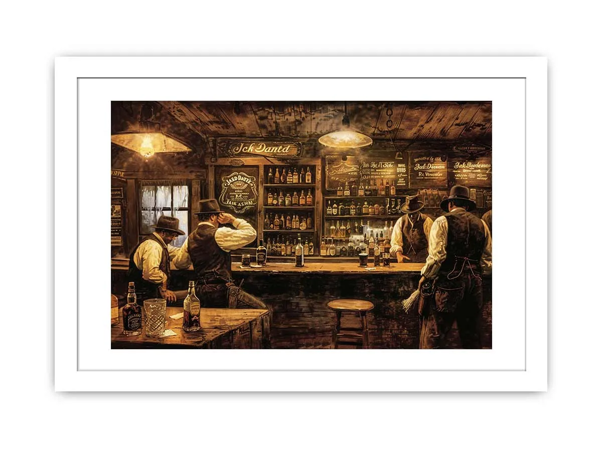 Vintage Club Framed Print - Premium Archival Paper & Radiata Pine Frame