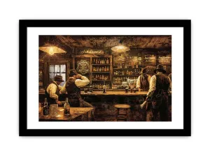 Vintage Club Framed Print - Premium Archival Paper & Radiata Pine Frame