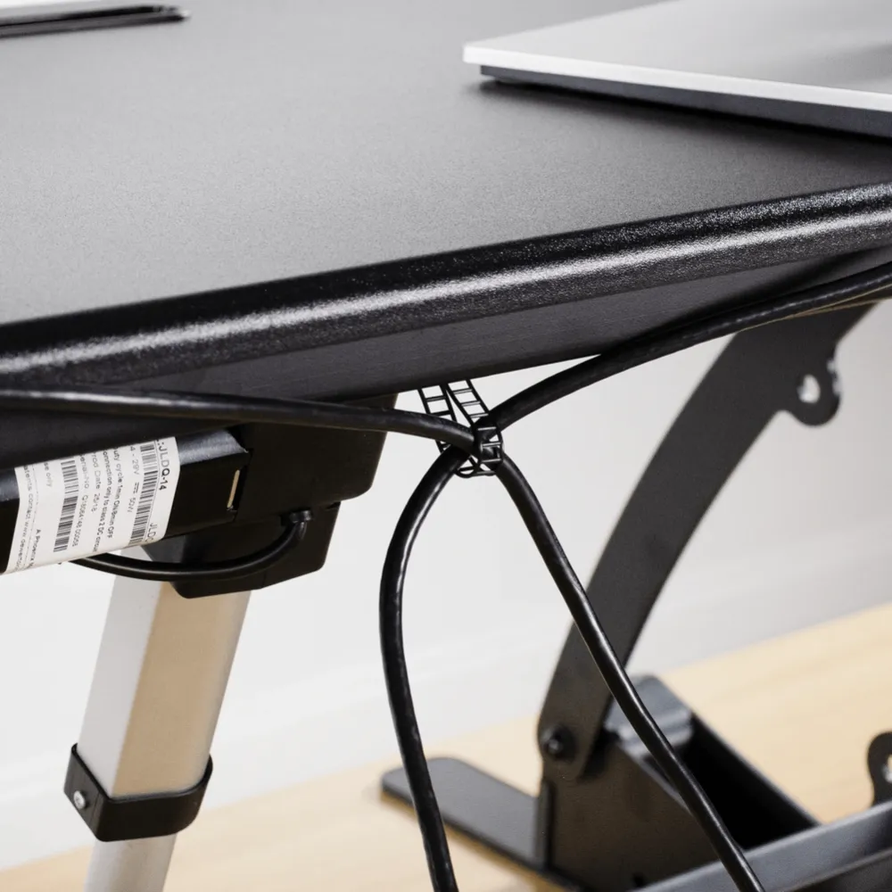VIVO 36" Electric Height-Adjustable Standing Tabletop Desk Converter w/ USB, DESK-V000VE