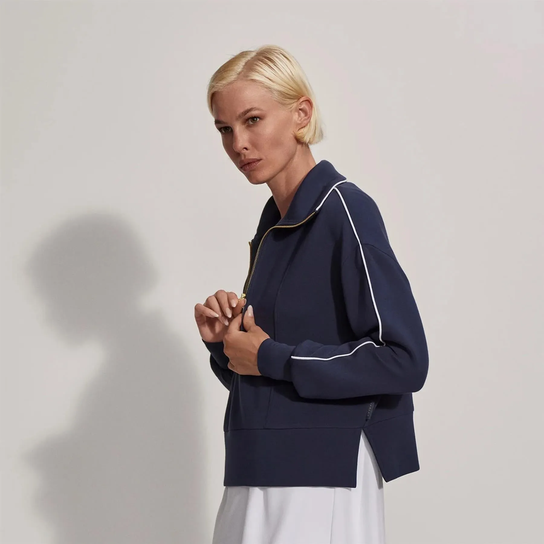 Womens Davenport Half Zip Mid Layer Blue Nights - 2025
