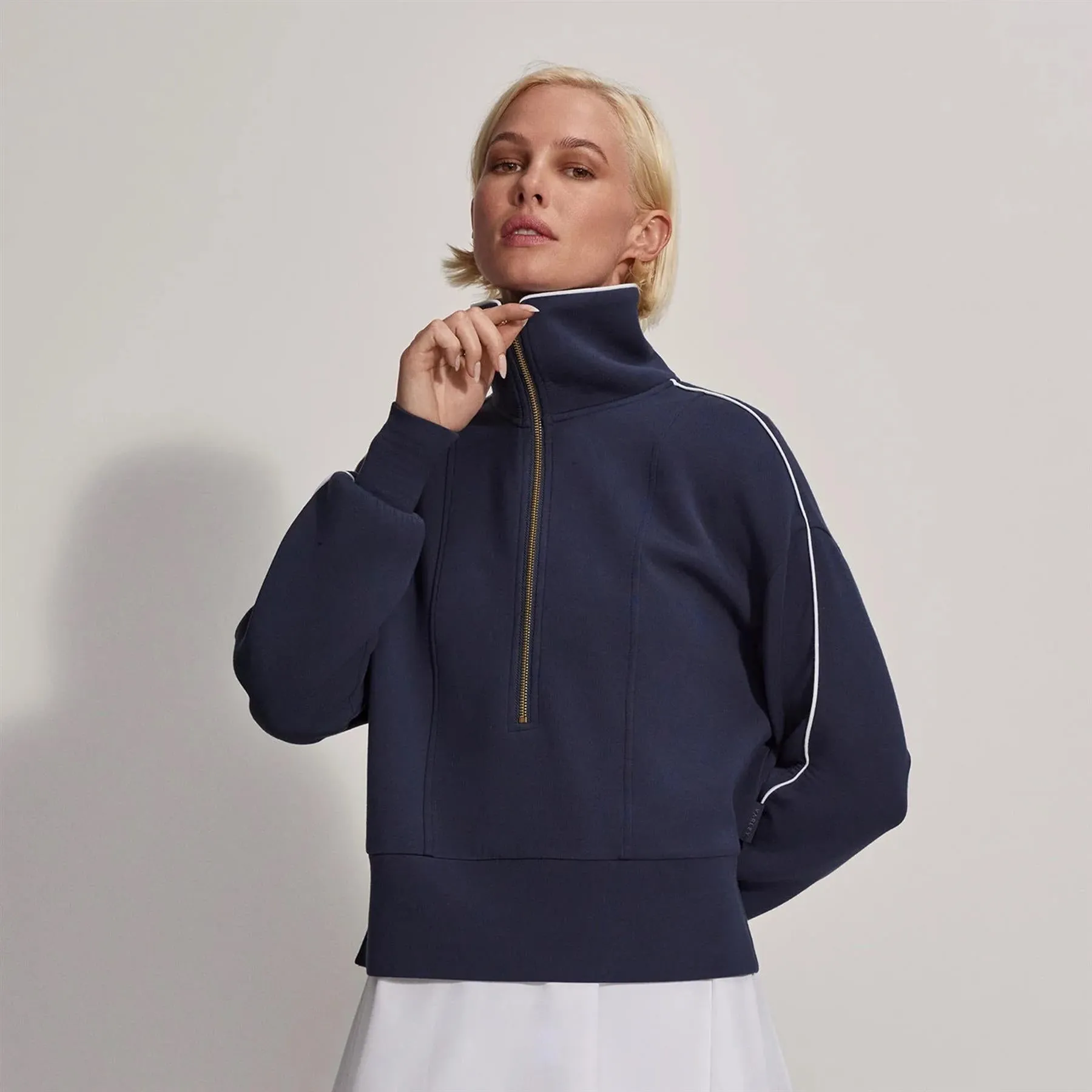 Womens Davenport Half Zip Mid Layer Blue Nights - 2025