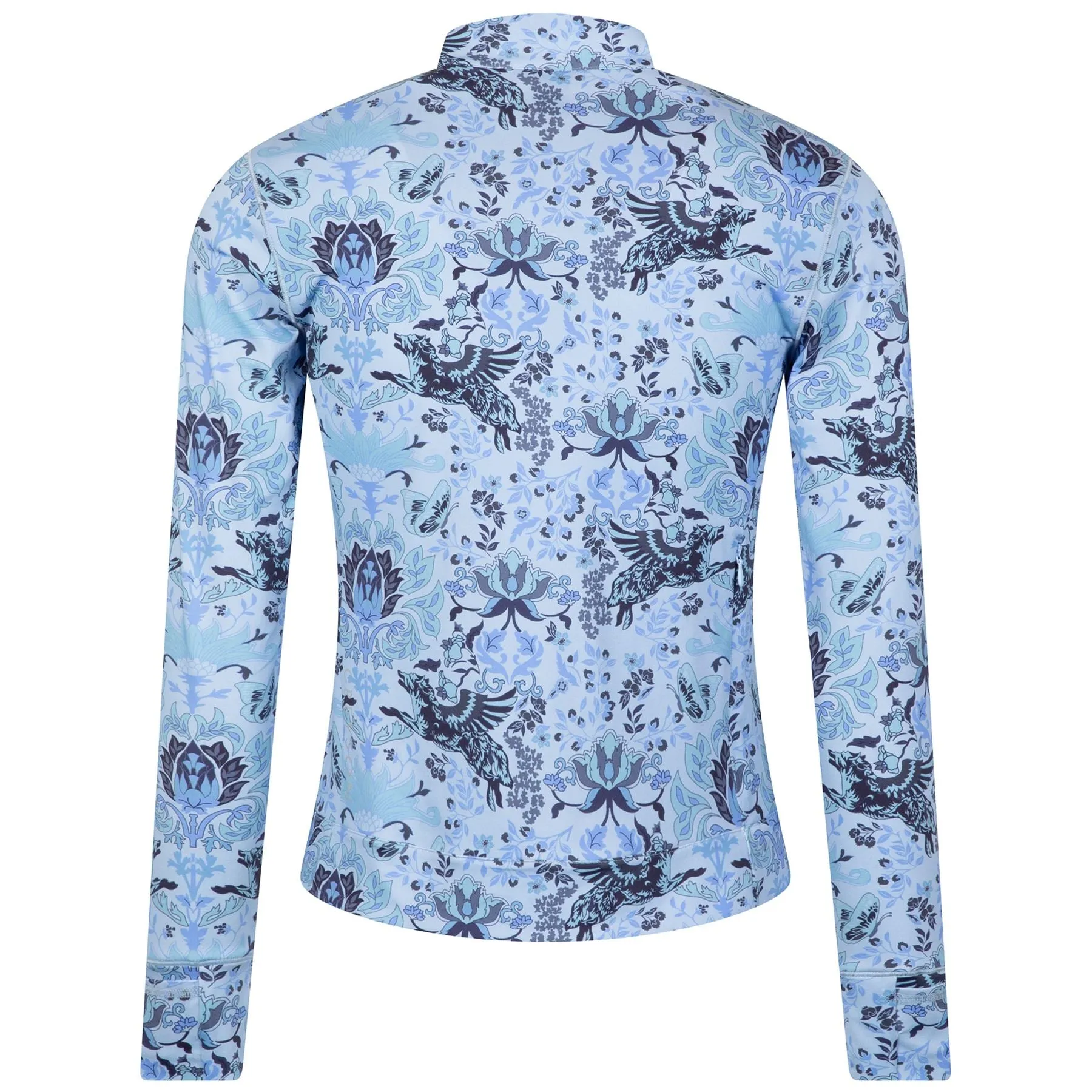 Womens Winged Wolf Halley II Mid Layer Wolf Blue - AW24
